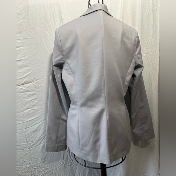 Long Tall Sally Blazer, Silver Gray, size 10 - Picture 2 of 11